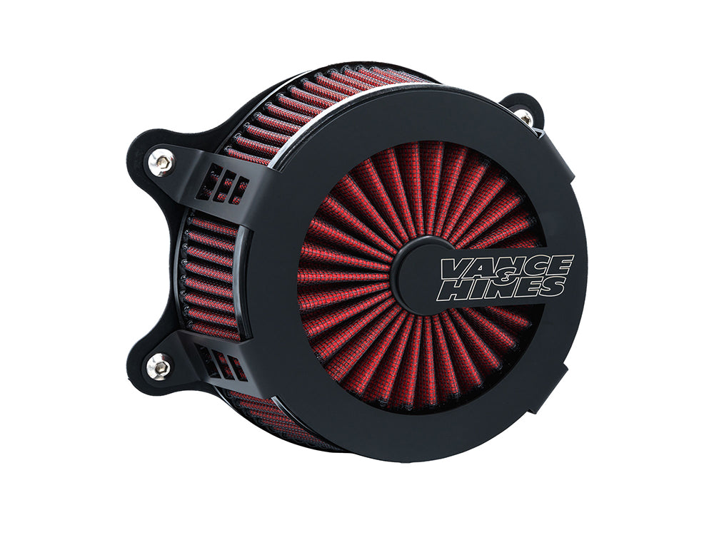 Vance & Hines VH-40369 VO2 Cage Fighter Air Cleaner Kit Black for Sportster 88-21