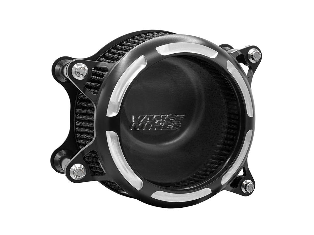 Vance & Hines VH-41095 VO2 Insight Air Cleaner Kit Black Contrast for Twin Cam 08-17 w/Throttle-by-Wire
