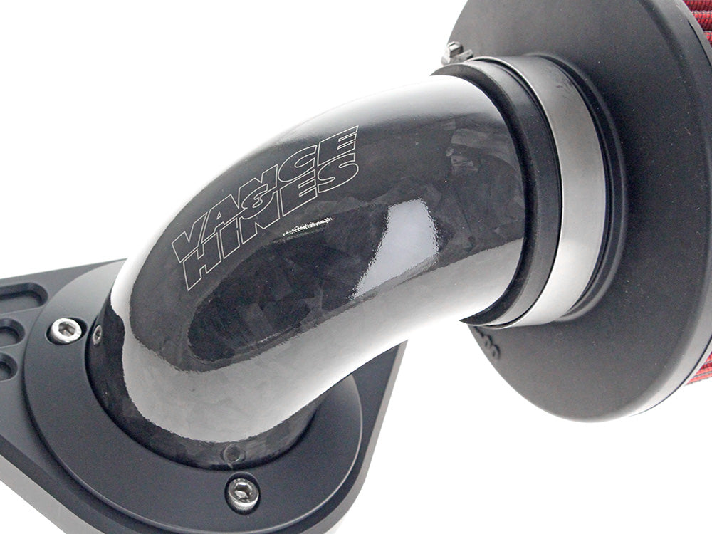Vance & Hines VH-41122 90 Degree VO2 Falcon XL Air Cleaner Kit Gloss Forged Carbon Fiber for Harley-Davidson Softail 00-15/Dyna 99-17/Touring 99-07 w/CV Carb or Cable Operated Delphi EFI