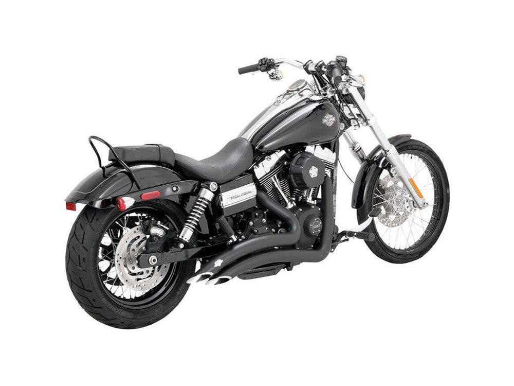 Vance & Hines V46081 Big Radius 2-2 Exhaust Black for Dyna 06-17 (excludes Switch Back)