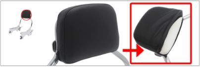 Quick Detachable Sissy Bar & Pad Chrome Kit (inc Docking Hardware) suits Softail Models FXFB FXFBS Fatbob 18-up