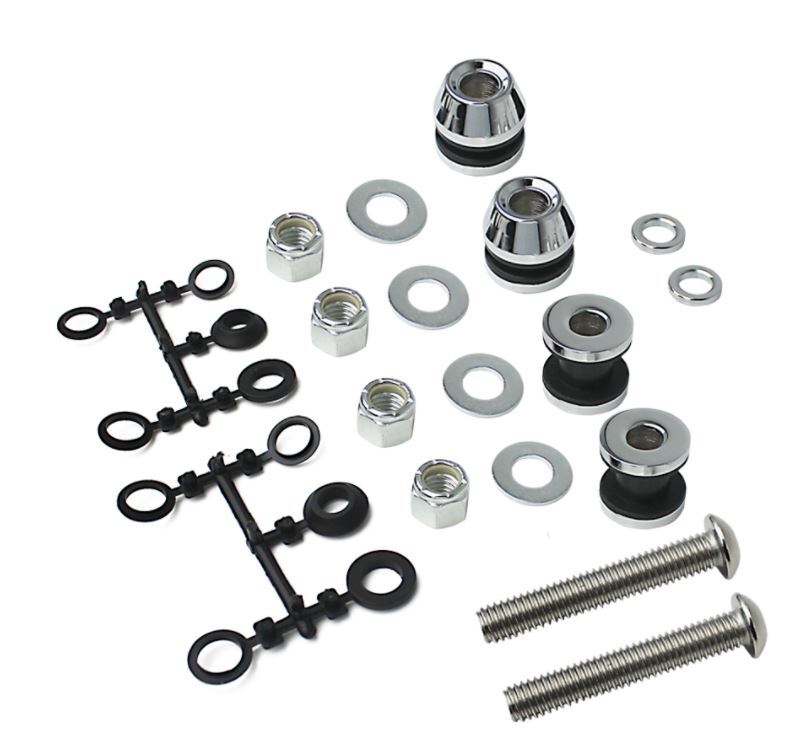 Backrest Mounting Hardware suit Most Models List 06-up Dyna & 07-up Softail Series Sissy Bar Kits (Sold separately to backrest)