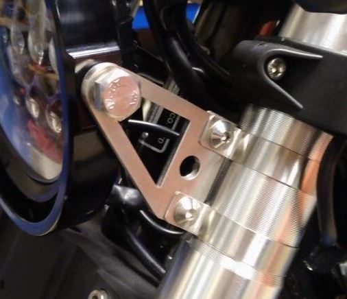 Billet Universal 5 3/4" Headlight Mount Ring (Ring Only) Black use on Most Harleys and Metric Models Custom Use