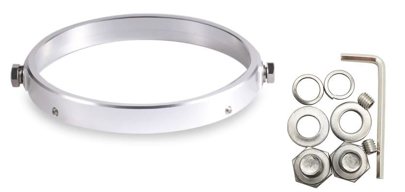 Billet Universal 7" Headlight Mount Ring (Ring Only) Chrome use on Most Harleys and Metric Models Custom Use