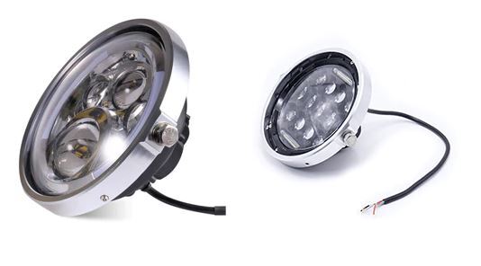 Billet Universal 7" Headlight Mount Ring (Ring Only) Chrome use on Most Harleys and Metric Models Custom Use