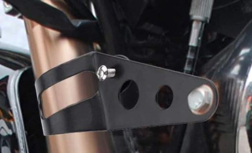 Headlight Universal Mount Bracket Fork Ear Style Chrome 38-48mm