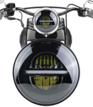 Headlight 50w LED Daymarker Angel Eye Black Face Suit Most H-D 7" Softail Heritage & Fatboy Fl, Touring Flt & Indian Sale 1/2 Price Special till sold