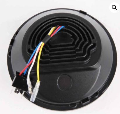 Headlight 50w LED Daymarker Angel Eye Black Face Suit Most H-D 7" Softail Heritage & Fatboy Fl, Touring Flt & Indian Sale 1/2 Price Special till sold