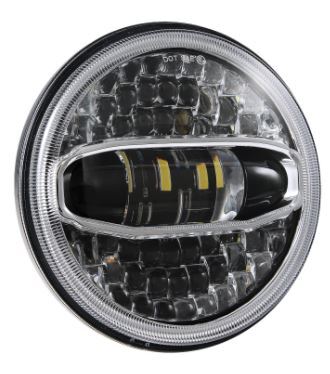 Headlight New 7" Led Projector 108W DOT E9 Led Softail Heritage & Fatboy Fl, Touring Flt & Indian Sale 1/2 Price Special till sold out