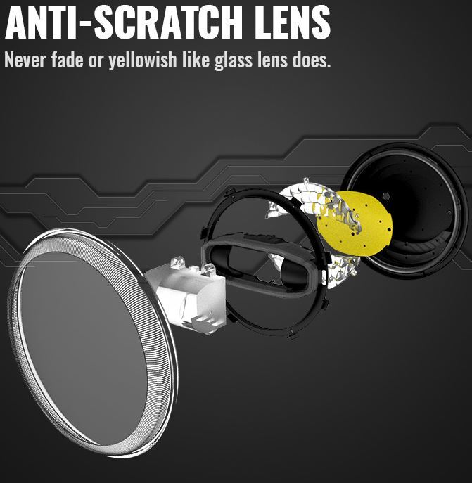 Headlight New 7" Led Projector 108W DOT E9 Led Softail Heritage & Fatboy Fl, Touring Flt & Indian Sale 1/2 Price Special till sold out