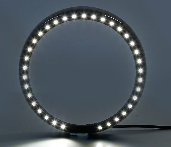 Headlight 7" Halo Ring Black Suit Fl Models