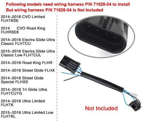 Headlight Adapter Harness Touring Models 14-up & Some Dyna Sportster Softail Models 15-up may need Suits Harley Oem 69200897