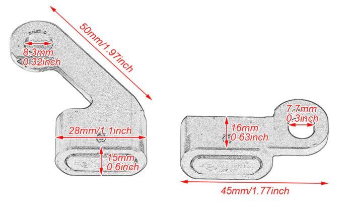 Twin Power Under Perch Turn Signals Chrome w/Amber Lens for Softail 2015-Later Touring Fl 2009-Later w/Clutch Cable (E Marked)