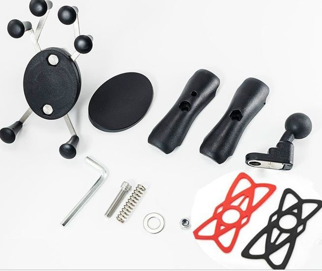 Twin Power 6 Feet X-Shape Universal Phone Mount Motorcycle Mirror Mount only GPS Stand Holder Cell Phone Cradle