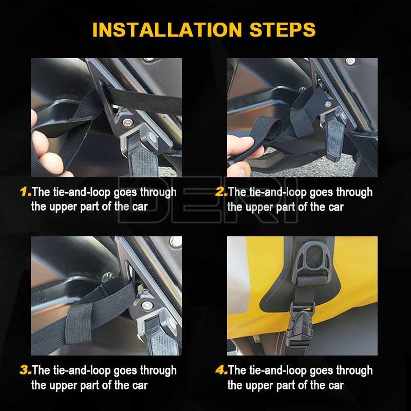 Travel Roll Bag Black Dry Roll / Tail Bag 80L 100% Waterpoof