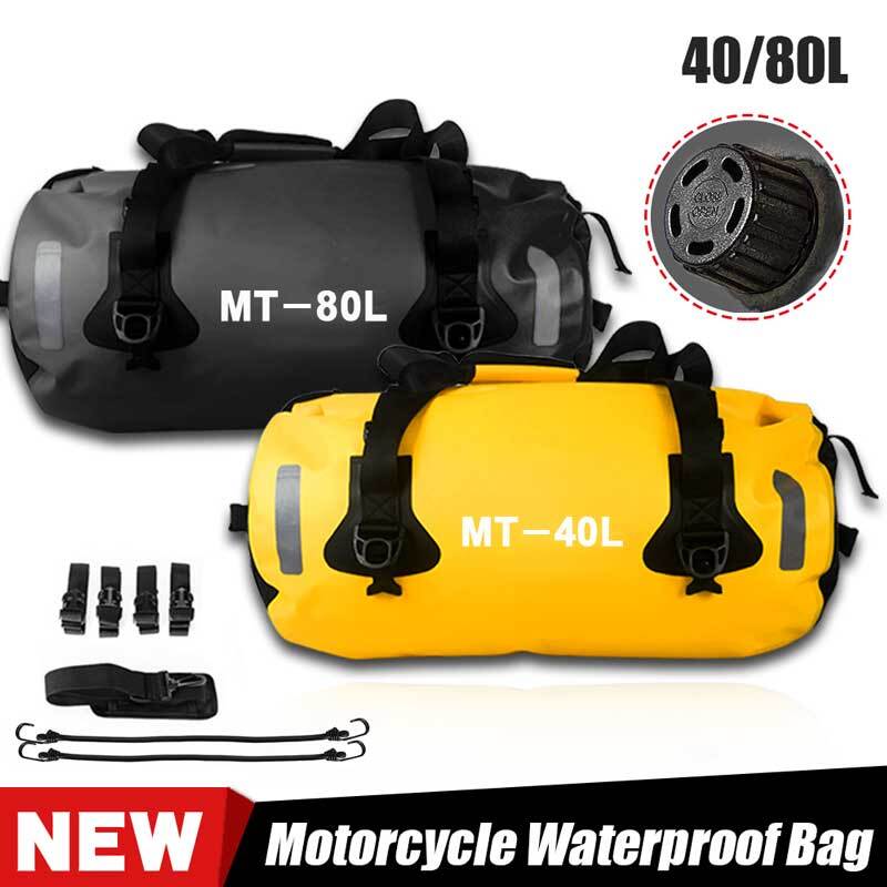 Travel Roll Bag Black Dry Roll / Tail Bag 80L 100% Waterpoof