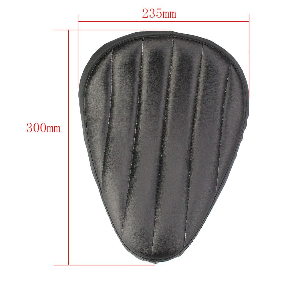 Solo Seat Contoured 40mm Think Black Suit Custom Metric & Harley Bobber Use (Seat Only)