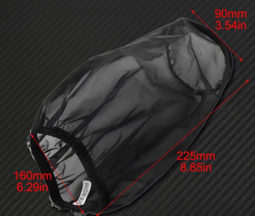 Twin Power Forward Facing Air Cleaner Rain Sock Tapped Style Universal Use