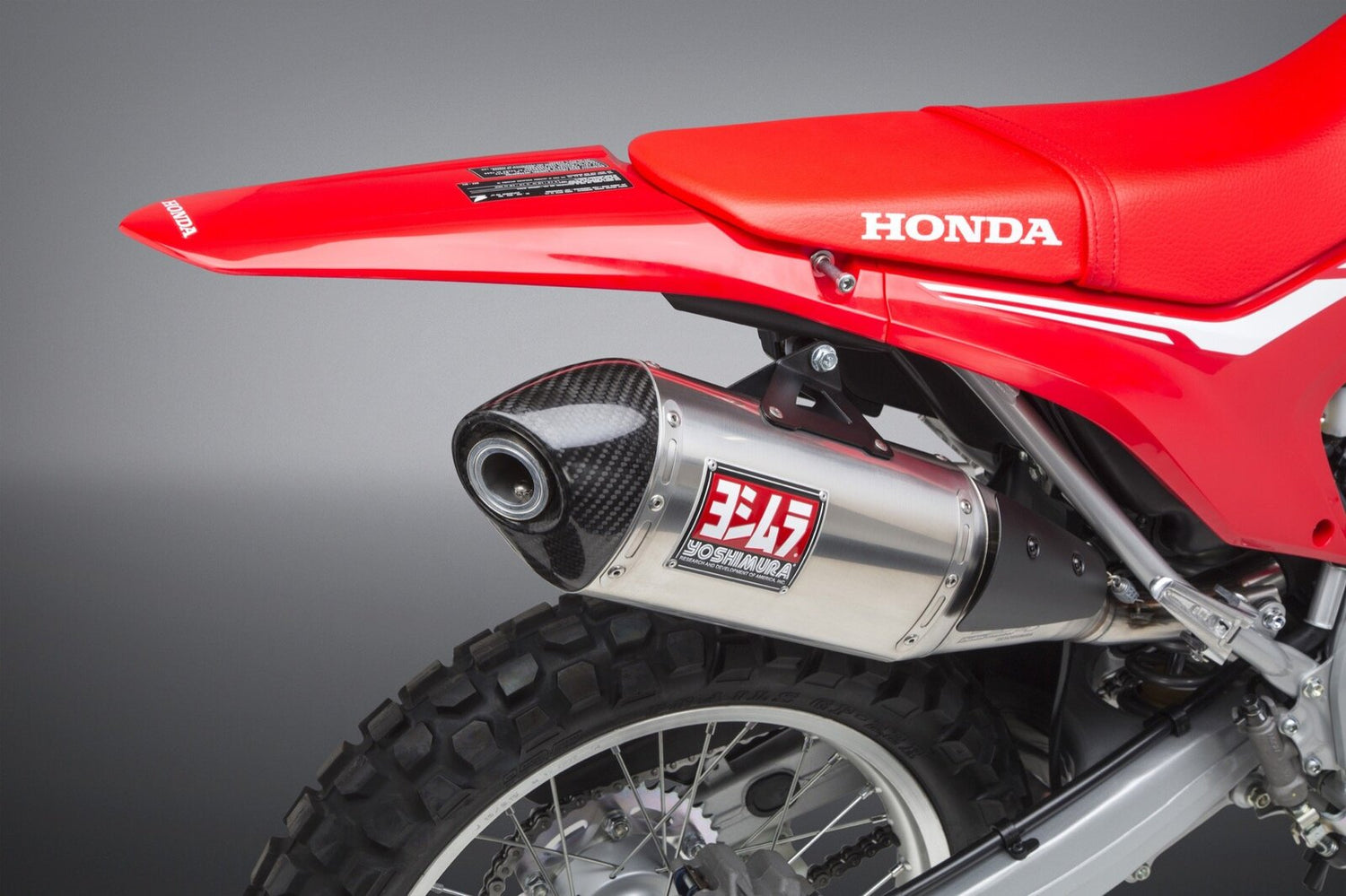 Yoshimura RS-4 Race Stainless Slip-On Muffler w/Stainless Sleeve/Carbon End Cap for Honda CRF250L/Rally 17-20