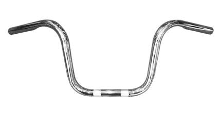 Zodiac Z096346 Ape Hanger 9 1/2" Handlebar Chrome w/Dimples Knurled