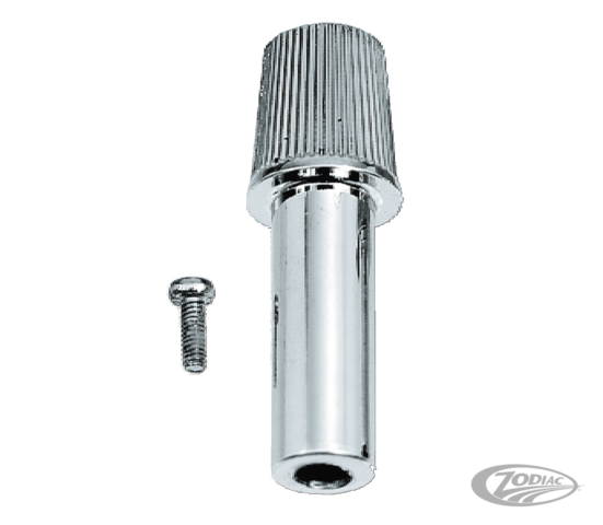 Zodiac Z116043 Speedometer Long Knob Chrome for Softail 90-95 Models (10pk)