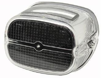 Zodiac Z161415 Covert Deluxe LED Tail Light Chrome w/Smoke Lens for most H-D 99-13 Models