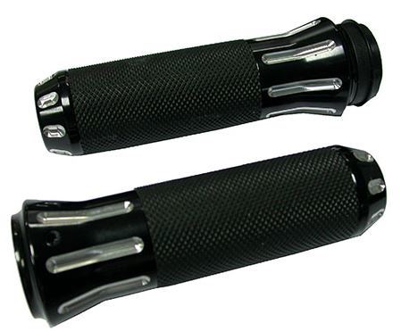 Zodiac Z354128 Cobra Footpegs Set Black w/Clear Cuts