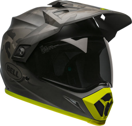 Bell MX-9 Adventure MIPS Stealth Camo Matte Black/Hi-Viz Yellow Helmet - EasyR
