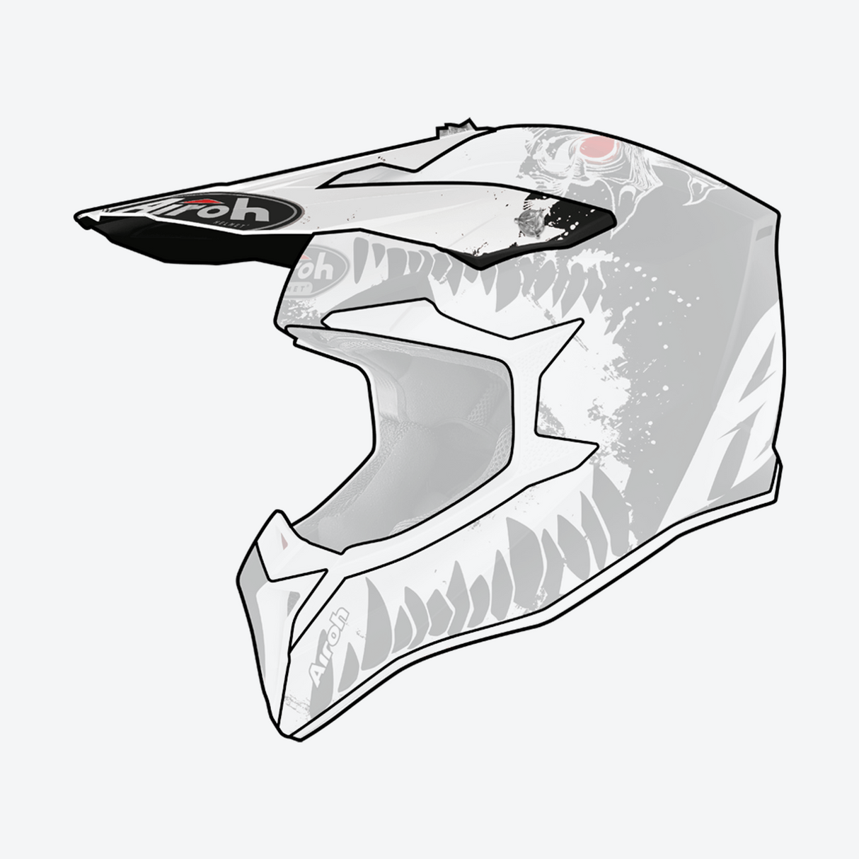 Airoh Replacement Peak for Wraap Beast Matte Helmets