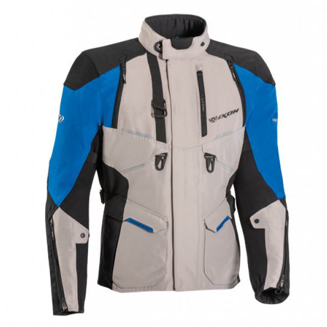 Ixon Eddas Lady Grey/Blue/Black Textile Womens Jacket - EasyR