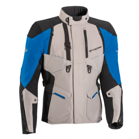 Ixon Eddas Lady Grey/Blue/Black Textile Womens Jacket - EasyR