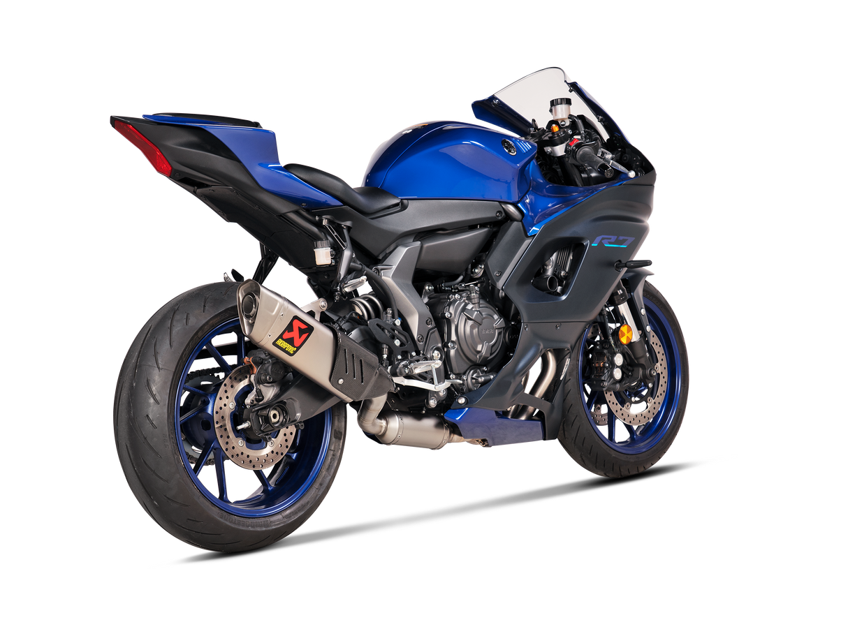 Akrapovic Racing Line Titanium Exhaust System w/ Titanium End Cap for Yamaha R7 21-25