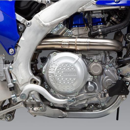 Yoshimura RS-12 Signature Stainless Full Exhaust System w/Aluminum Sleeve/Carbon End Cap for Yamaha YZ450F 23-Up