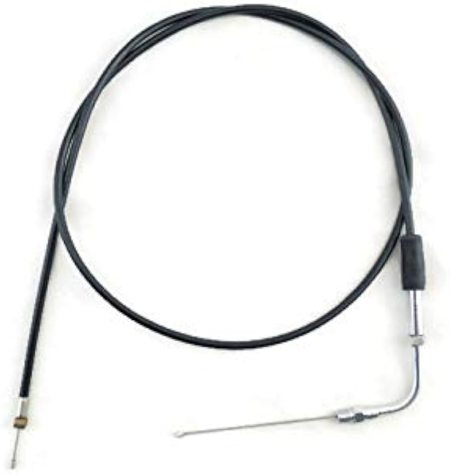 V-Factor Black Vinyl Throttle Cable 49103 40 1/2" Long 4 1/2" Free Length for 90-95 Big Twin w/CV Carb (No Cruise) Oem 56306-90