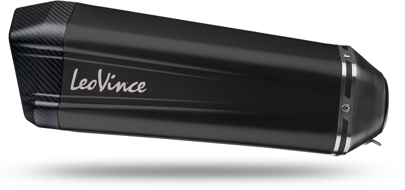 LeoVince LVSO15300B LV-12 Black Edition Slip-On Muffler w/Carbon End Cap for KTM 1050/1090/1190 Adventure 13-19/1290 Super Adventure 15-20