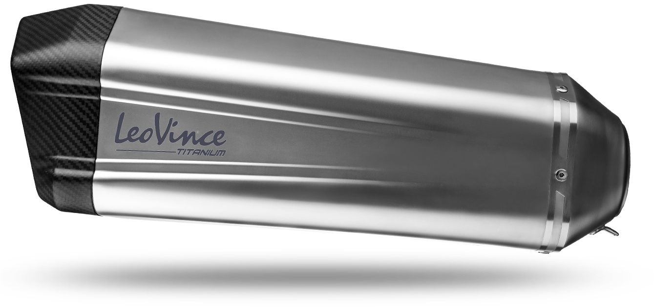 LeoVince LVSO15300T LV-12 Titanium Slip-On Muffler w/Carbon End Cap for KTM 1050/1090/1190 Adventure 13-19/1290 Super Adventure 15-20