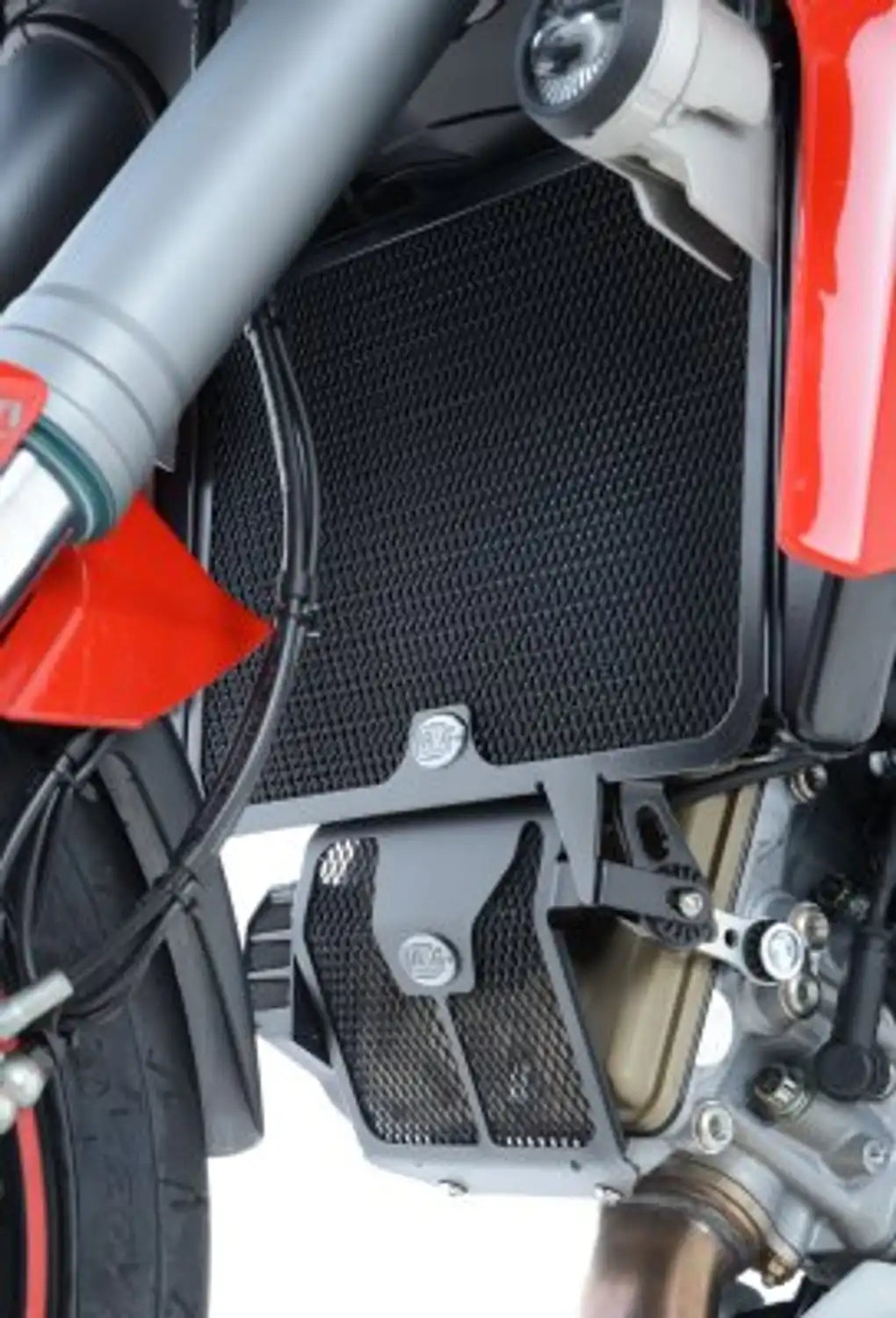 R&G Racing Radiator Guard Black for Ducati Multistrada 1200 Gran Turismo 13-14