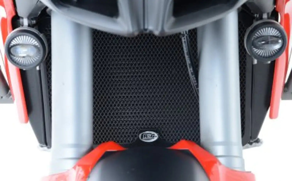 R&G Racing Radiator Guard Black for Ducati Multistrada 1200 Gran Turismo 13-14