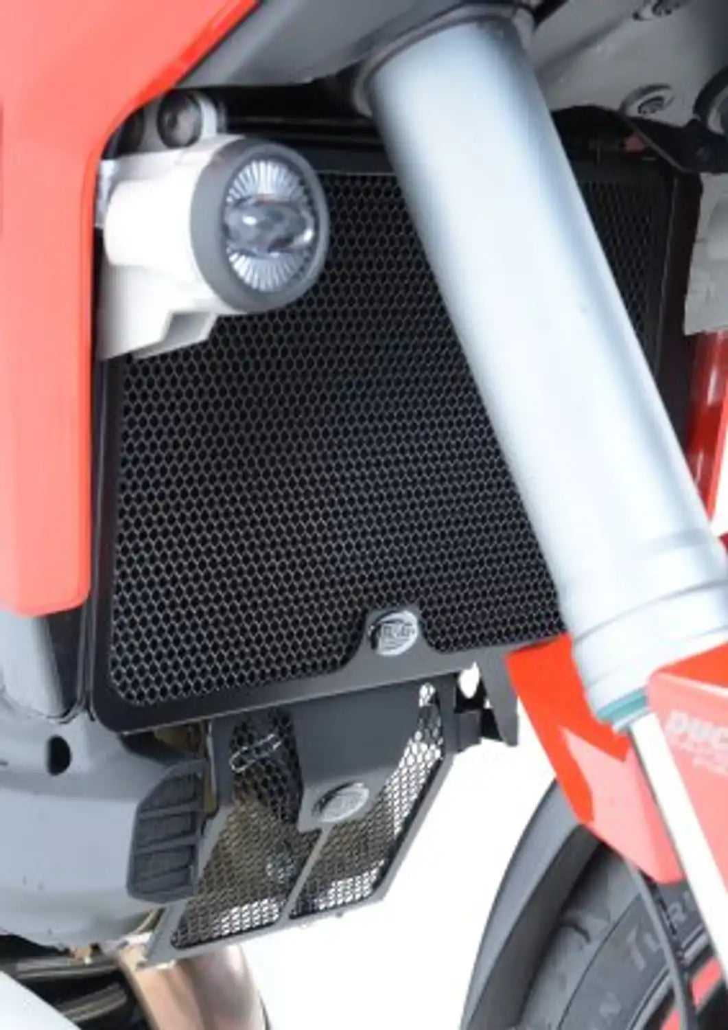 R&G Racing Radiator Guard Black for Ducati Multistrada 1200 Gran Turismo 13-14