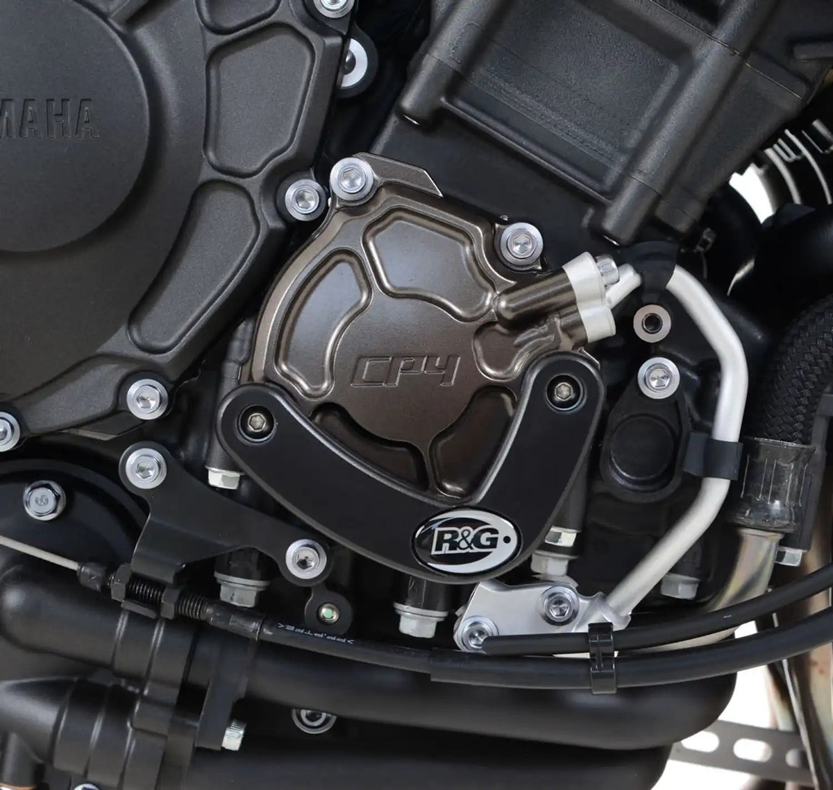 R&G Racing Right Engine Case Slider Black for Yamaha YZF-R1/YZF-R1M 15-Up/MT-10 16-Up/MT-10 SP 17-Up