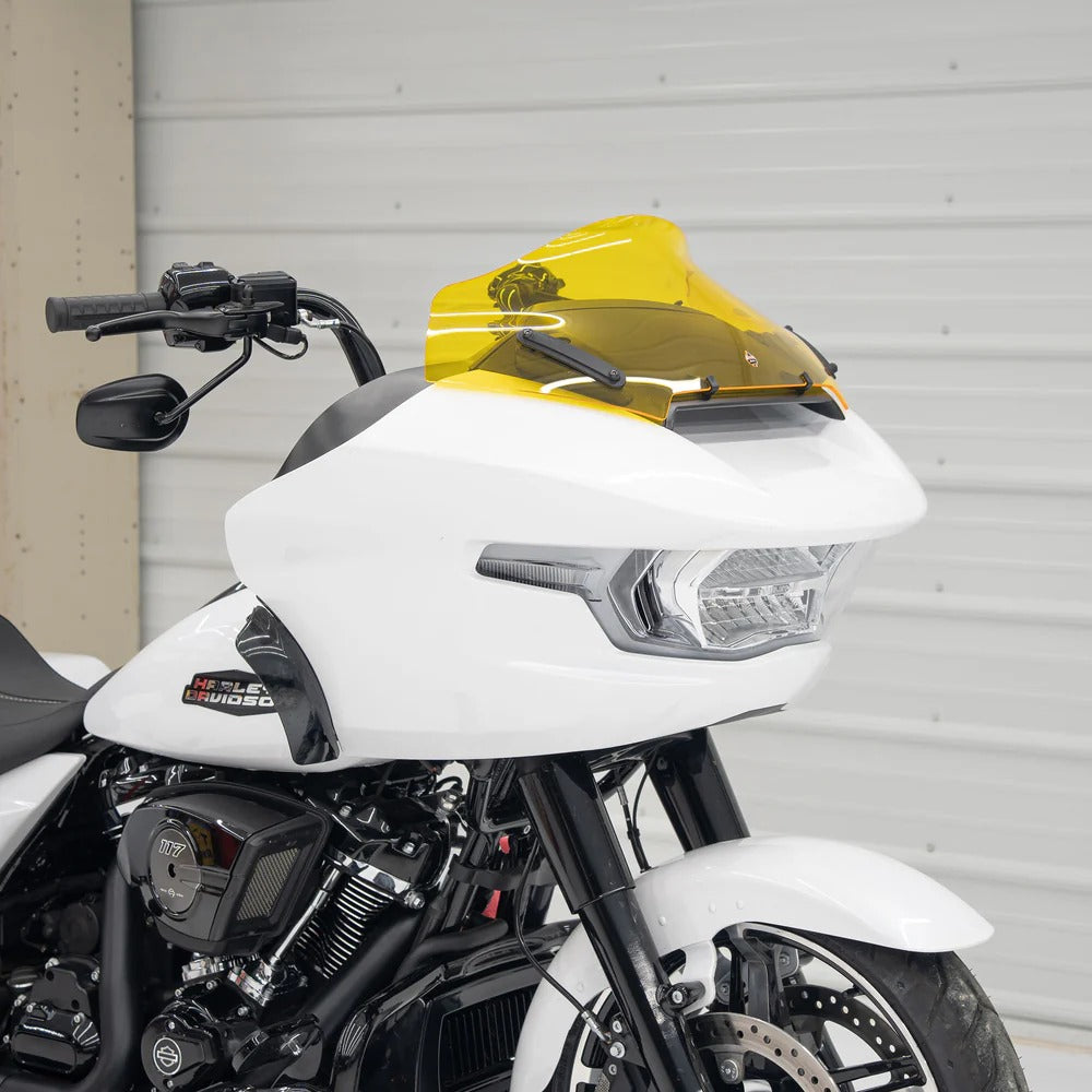 Klock Werks KKC-2310-0868 10" Sports Flare Kolor Windshield Yellow for Harley-Davidson CVO Road Glide 23-Up/Road Glide 24-Up Models