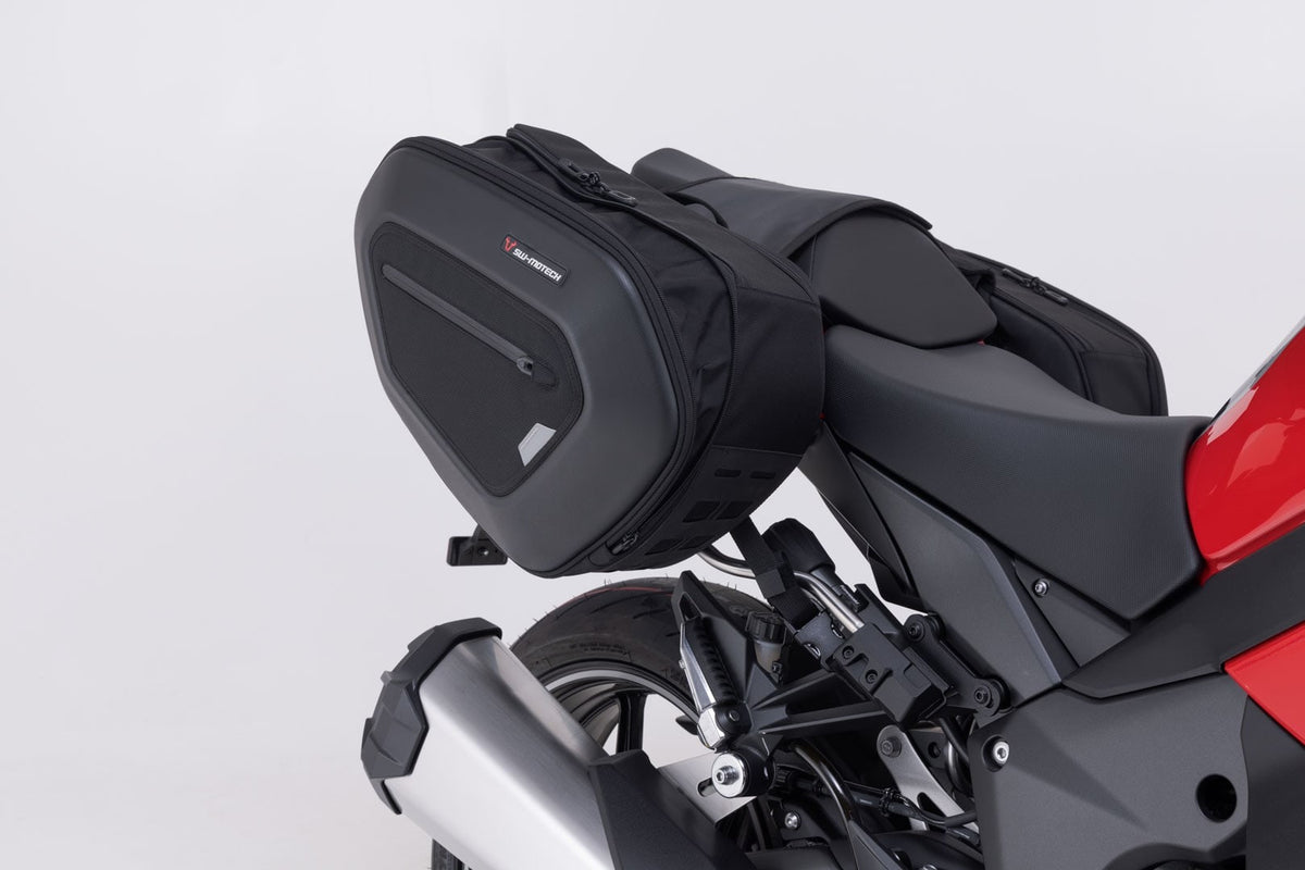SW-Motech SW-BCHTA0874035500 PRO BLAZE H Black Saddlebag Set for Kawasaki Z 1000 SX/Ninja 1000SX/1100SX/SE Models