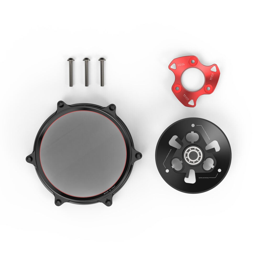 Rizoma R-ZDM179R Clutch Cover Red for Ducati V2 Models