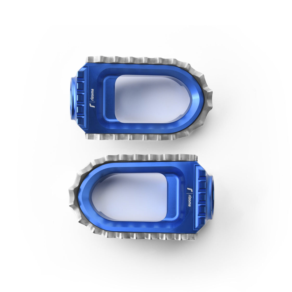 Rizoma RALLY Rider/Passenger Footpegs Blue for BMW/Ducati/Harley-Davidson/Triumph/Yamaha