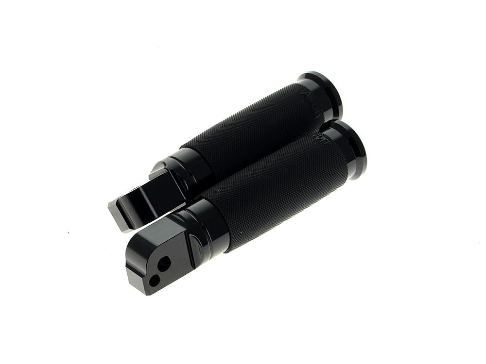 Avon Performance Grips AVG-FP-BK-CC-86-ANO Custom Contour Rear Footpegs Black for Harley-Davidson Softail 18-Up