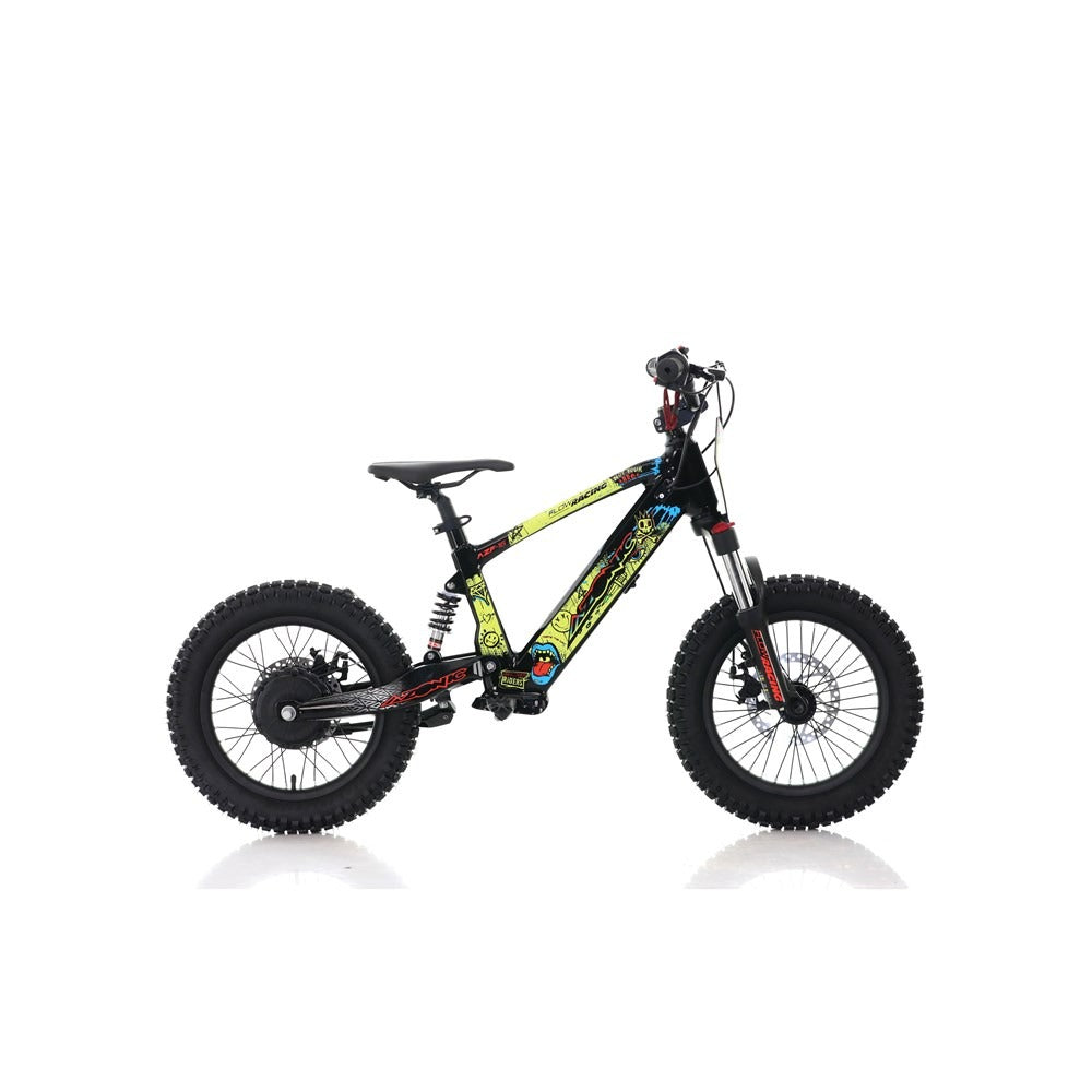 Azonic Flow 16 24V/5Ah/350W Electric Balance Bike Rancid Limited Edition Yellow/Multi