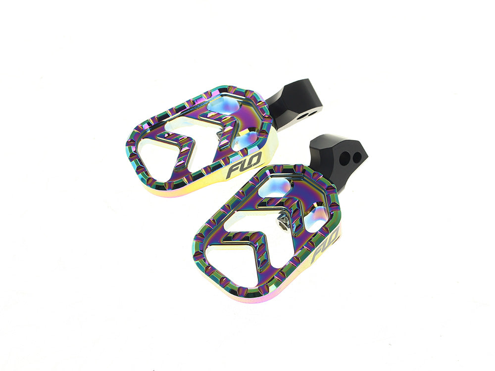 Flo Motorsports FLO-V-800-5JET Savage Series Rear Footpegs Jet Fuel for Harley-Davidson Softail 18-24