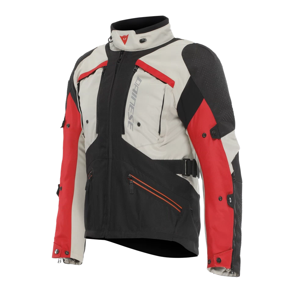 Dainese Gullfoss D-Dry Tidal Foam/Black/Red Textile Jacket