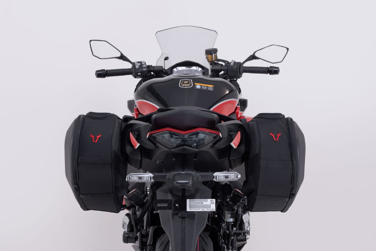 SW-Motech SW-BCHTA0874035500 PRO BLAZE H Black Saddlebag Set for Kawasaki Z 1000 SX/Ninja 1000SX/1100SX/SE Models