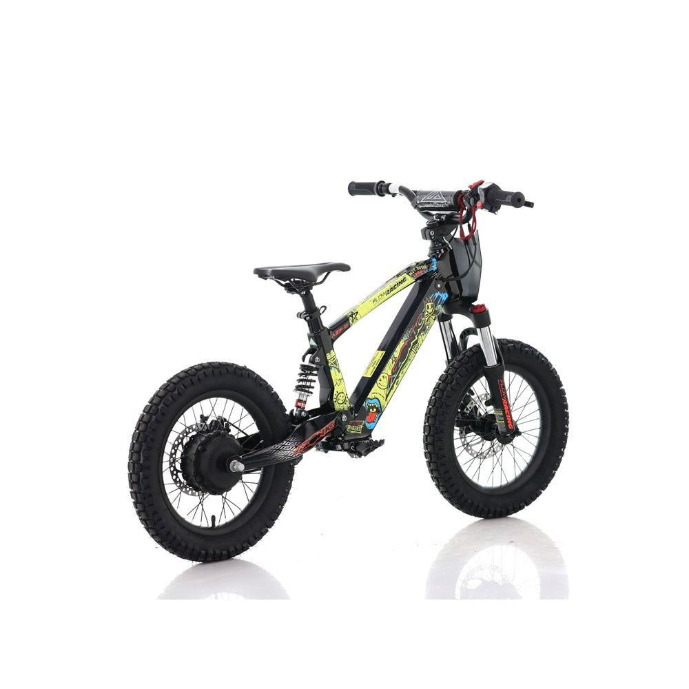 Azonic Flow 16 24V/5Ah/350W Electric Balance Bike Rancid Limited Edition Yellow/Multi